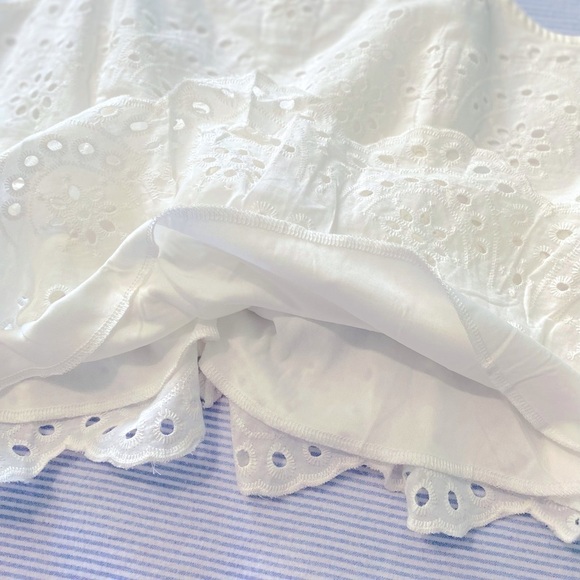 Rebellion White Peplum Top Size Large - Picture 4 of 10